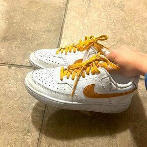 Nike orange air forces!